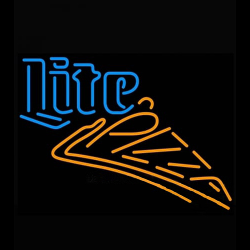 Miller Lite Pizza Leuchtreklame