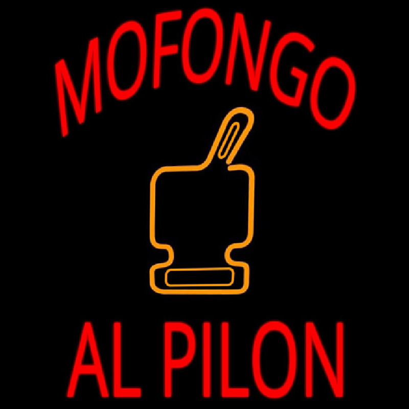 Mofongo Al Pilon Leuchtreklame