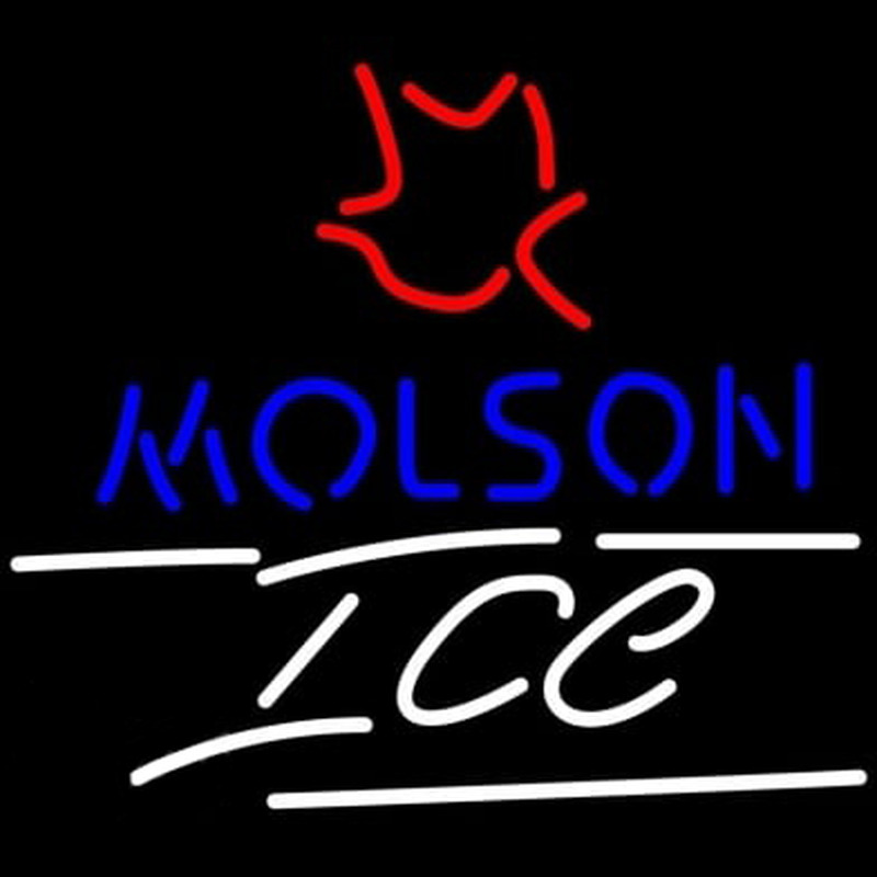 Molson Ice Small Maple Leaf Leuchtreklame