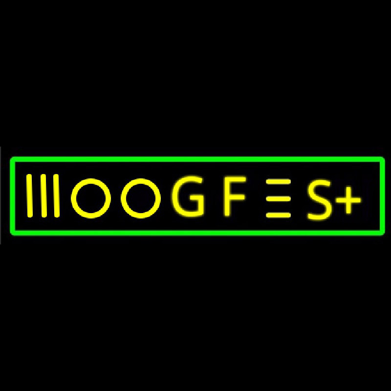 Moogfest 2014 Leuchtreklame