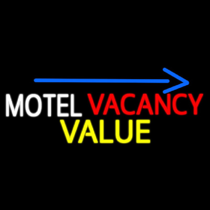 Motel Vacancy Value With Arrow Leuchtreklame