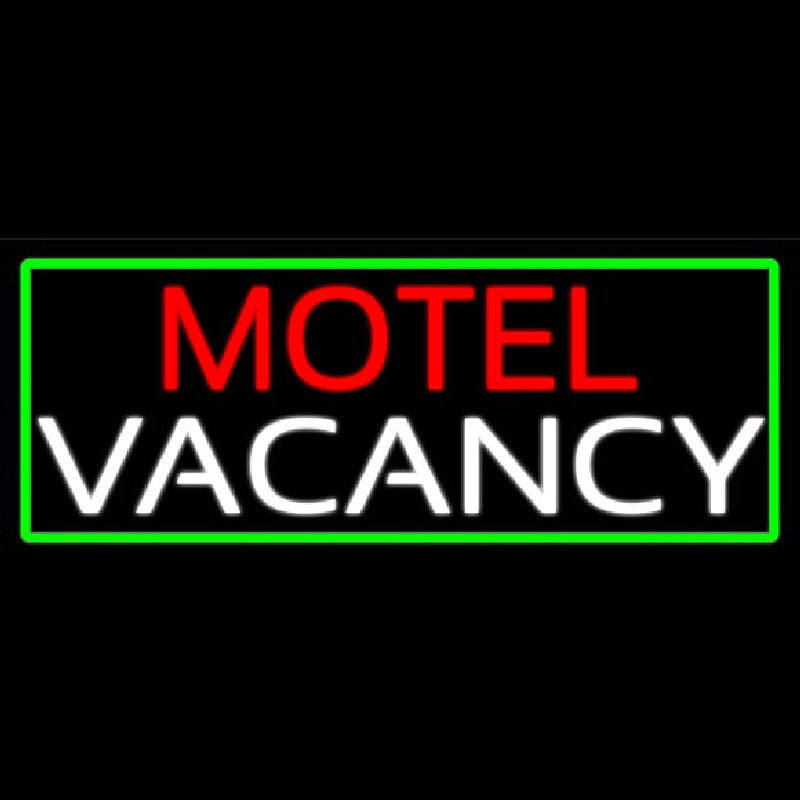 Motel Vacancy With Green Leuchtreklame