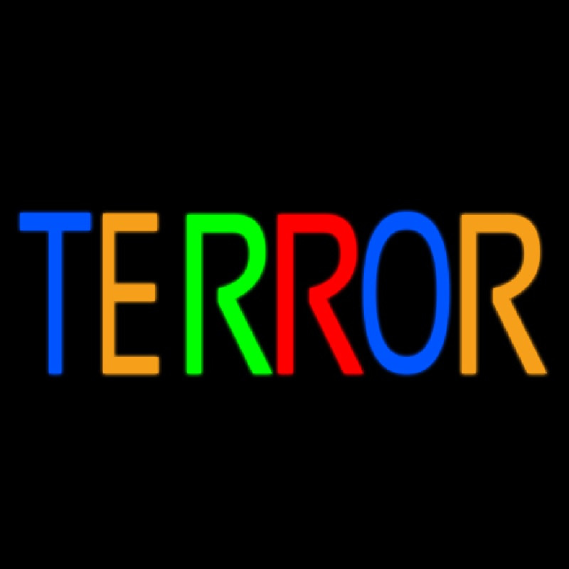 Multicolor Terror Leuchtreklame