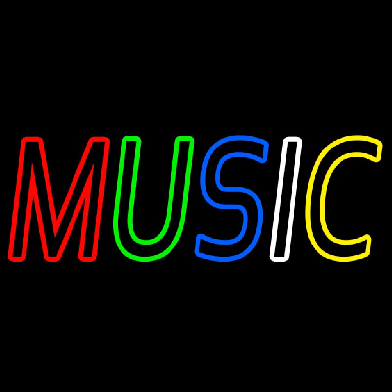 Multicolored Music Leuchtreklame