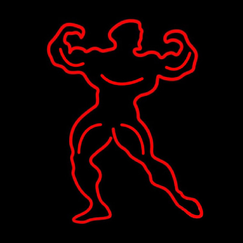 Muscle Man Leuchtreklame