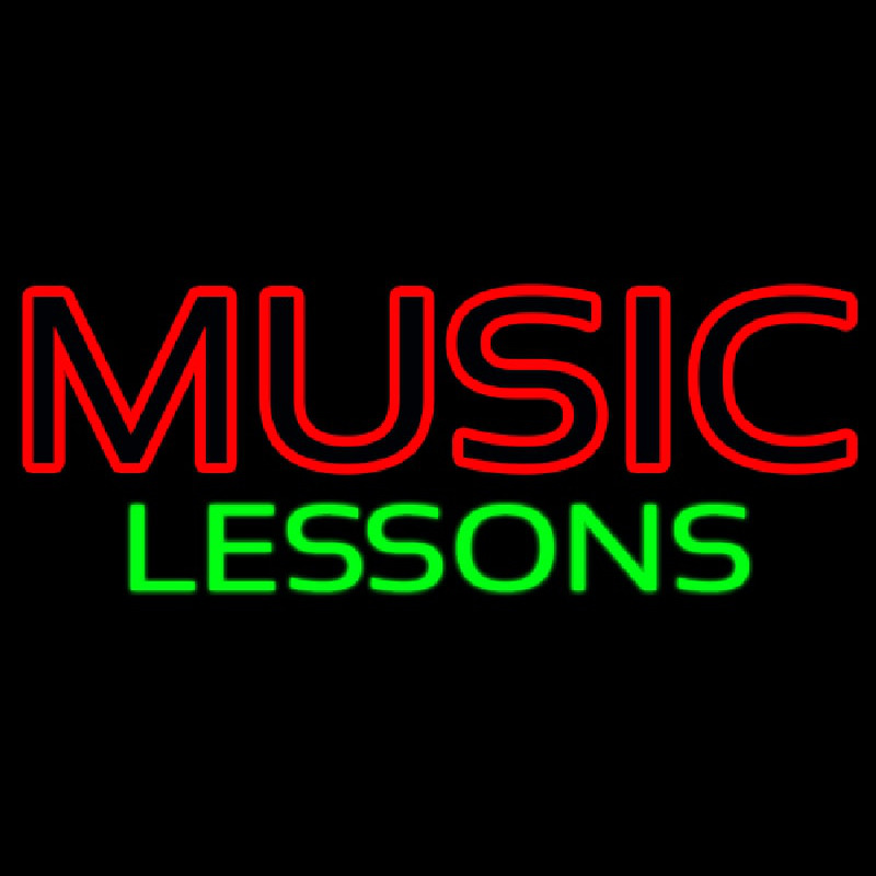 Music Lessons Leuchtreklame