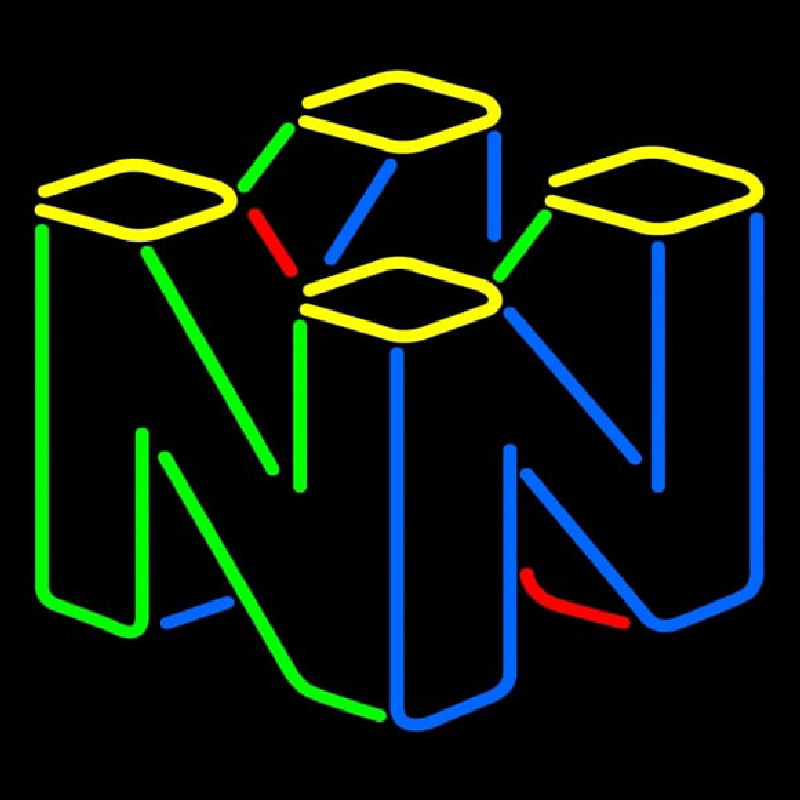 N Logo Leuchtreklame