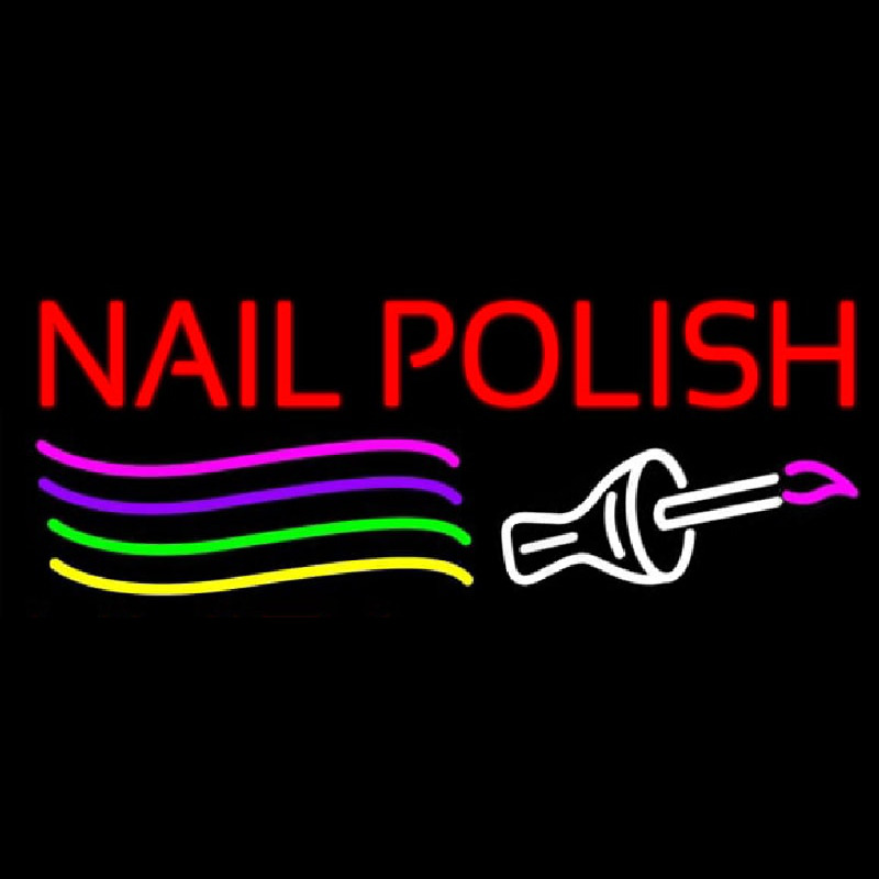 Nail Polish Brush Leuchtreklame