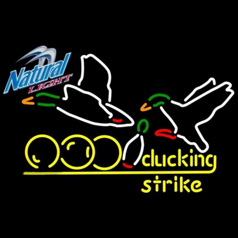 Natural Light Bowling Sucking Strike Beer Sign Leuchtreklame