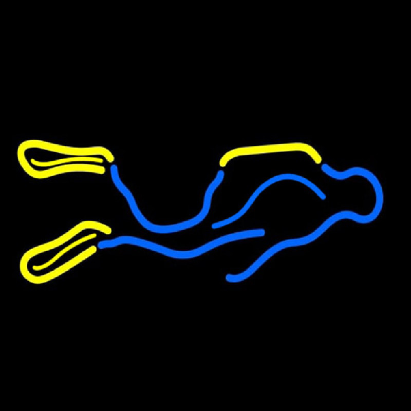 Neon Scuba Diver Leuchtreklame