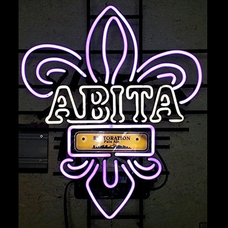 New Abita Restoration Pale Ale Nola Purple Man Cave Leuchtreklame