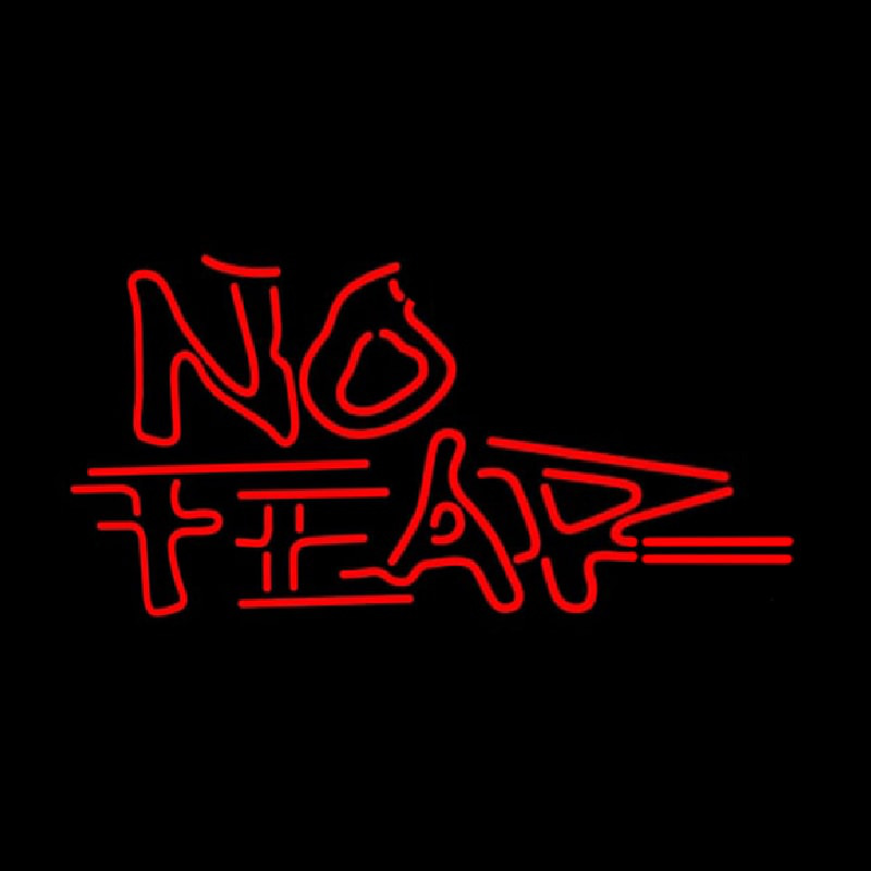 No Fear Logo Leuchtreklame