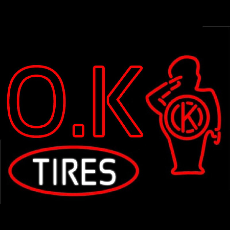 Ok Tires Leuchtreklame