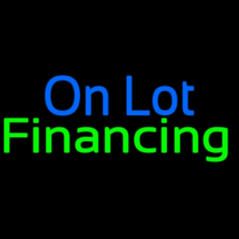 On Lot Financing Leuchtreklame