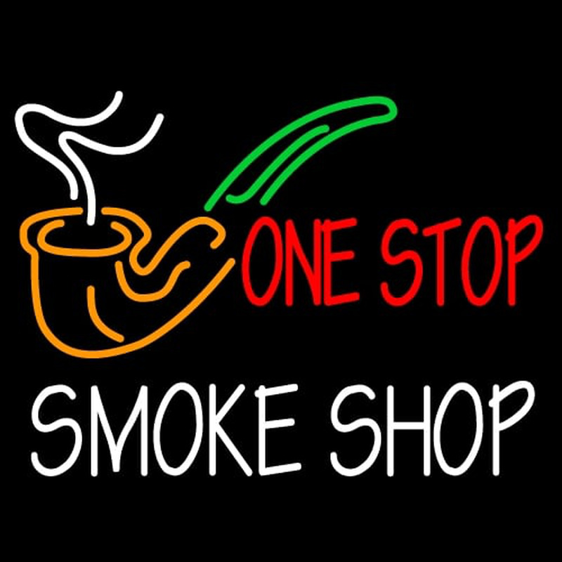 One Stop Smoke Shop Leuchtreklame