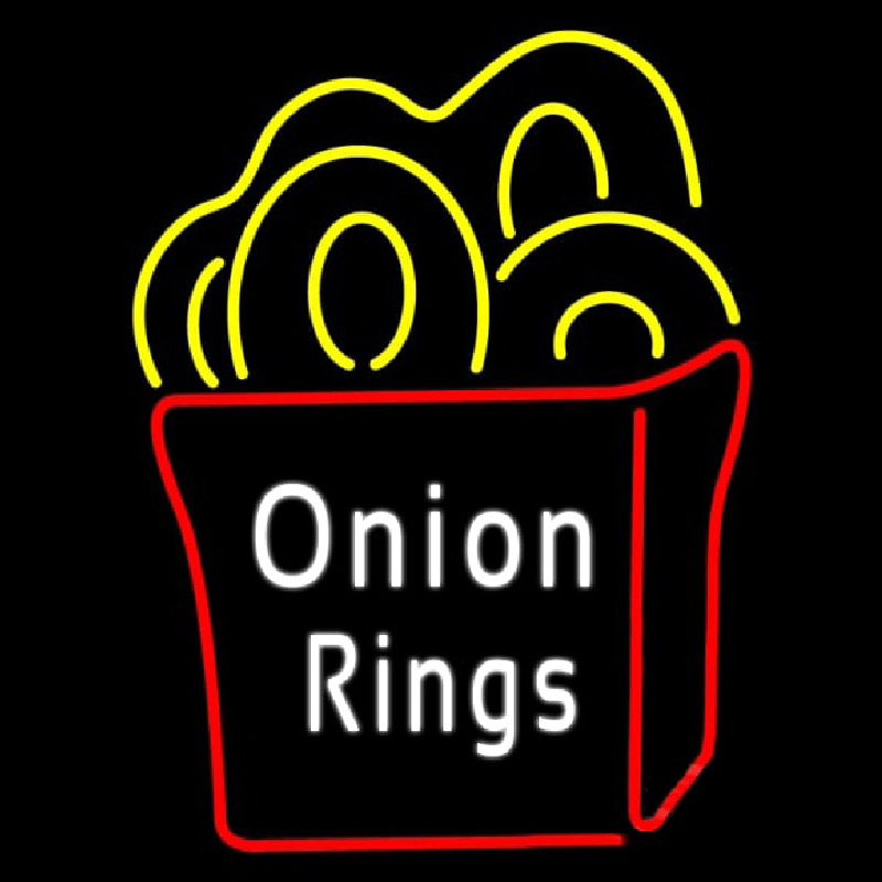 Onion Rings Leuchtreklame