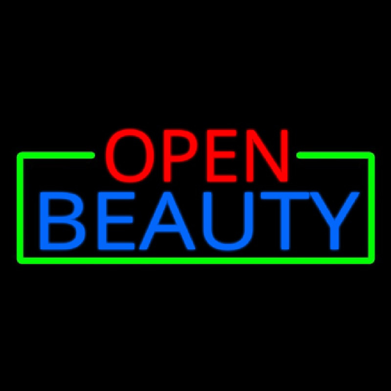 Open Beauty Salon Leuchtreklame