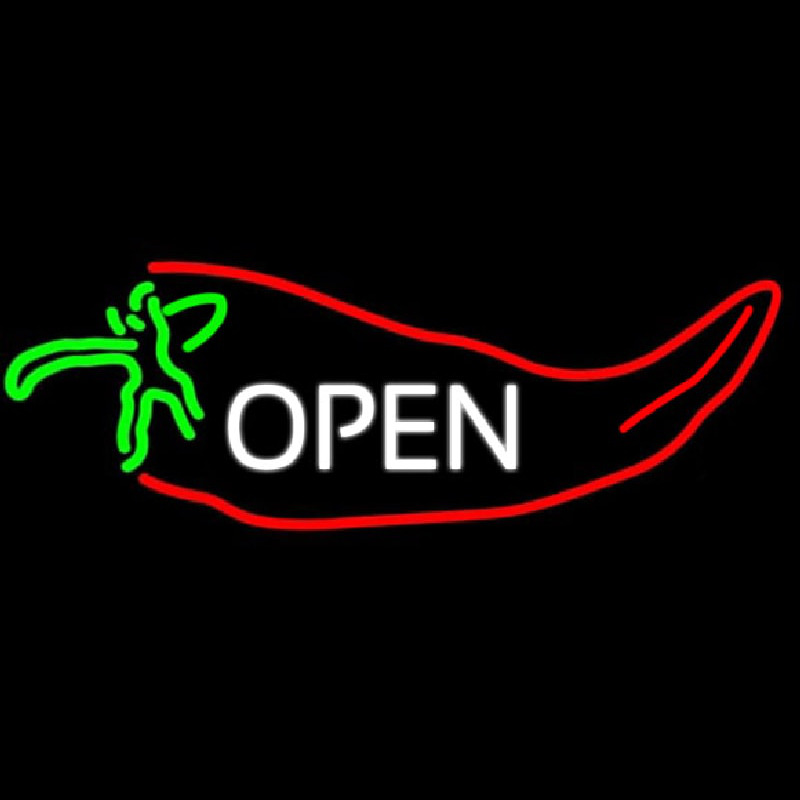 Open Chili Leuchtreklame