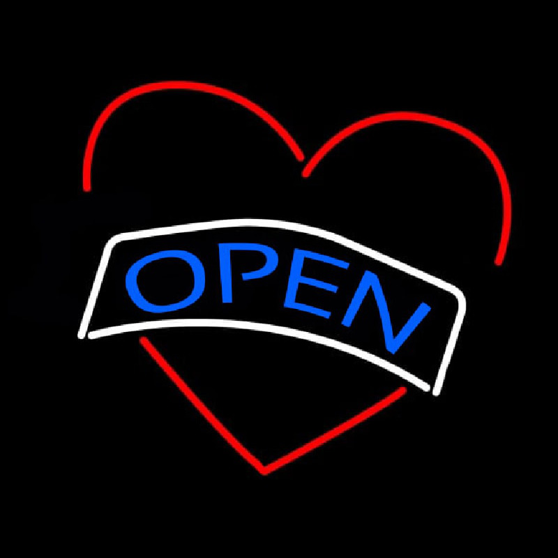 Open Heart Leuchtreklame