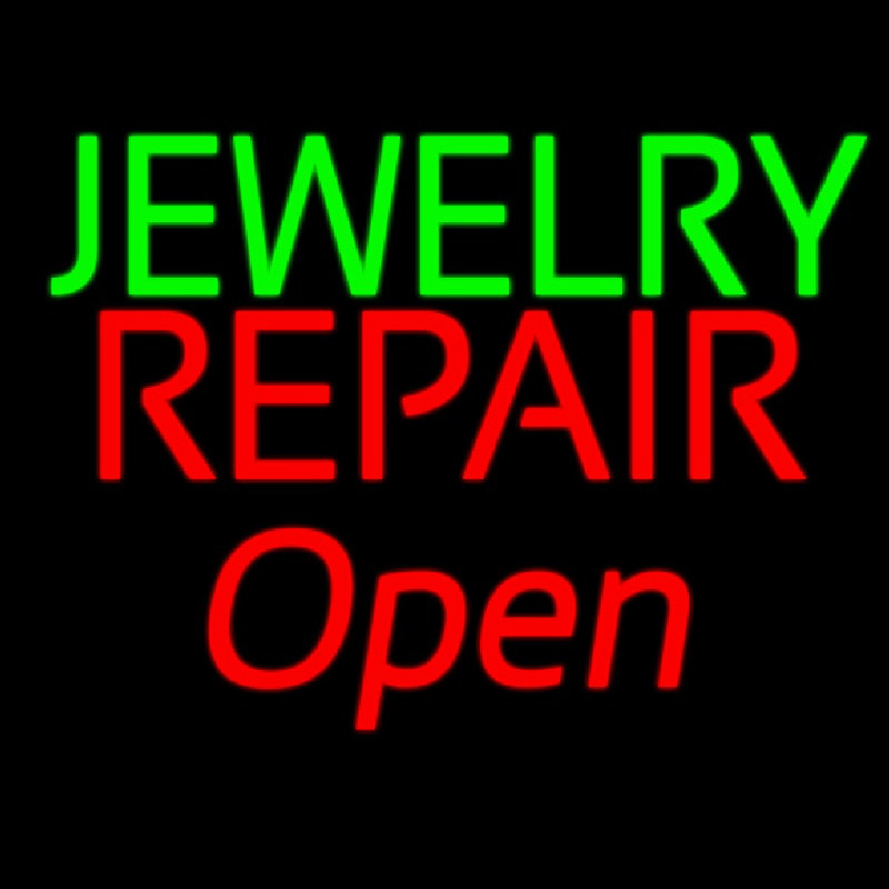 Open Jewelry Repair Leuchtreklame