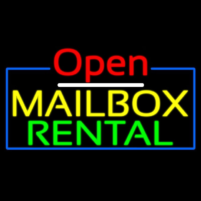 Open Mailbo  Rental Leuchtreklame