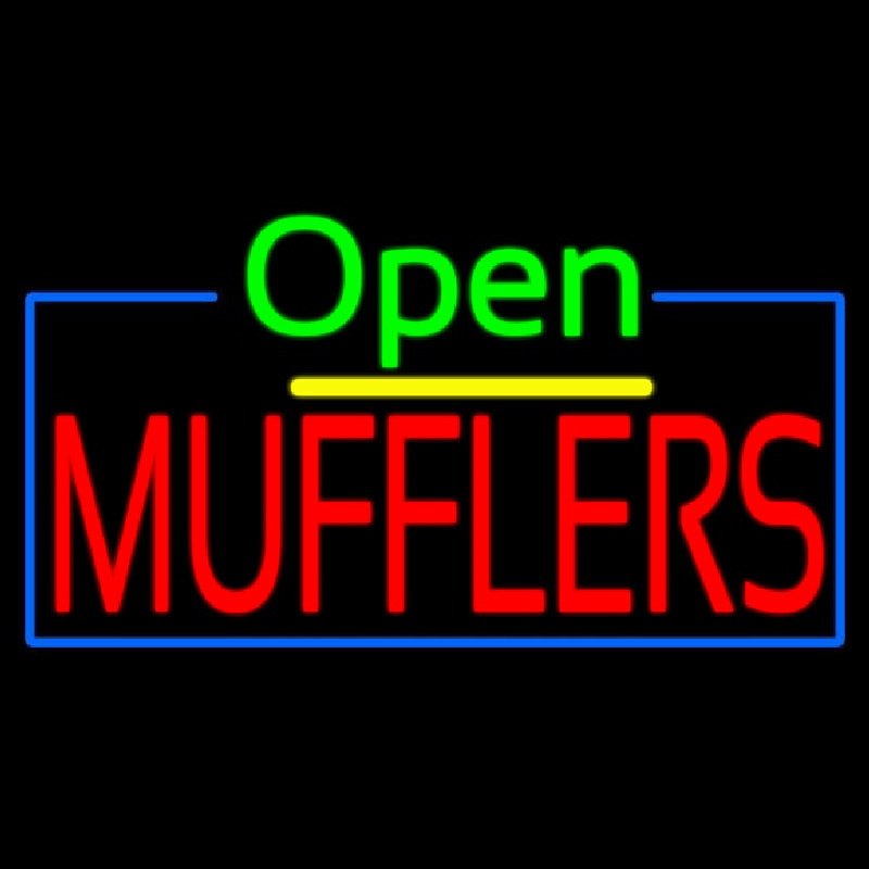 Open Mufflers Leuchtreklame