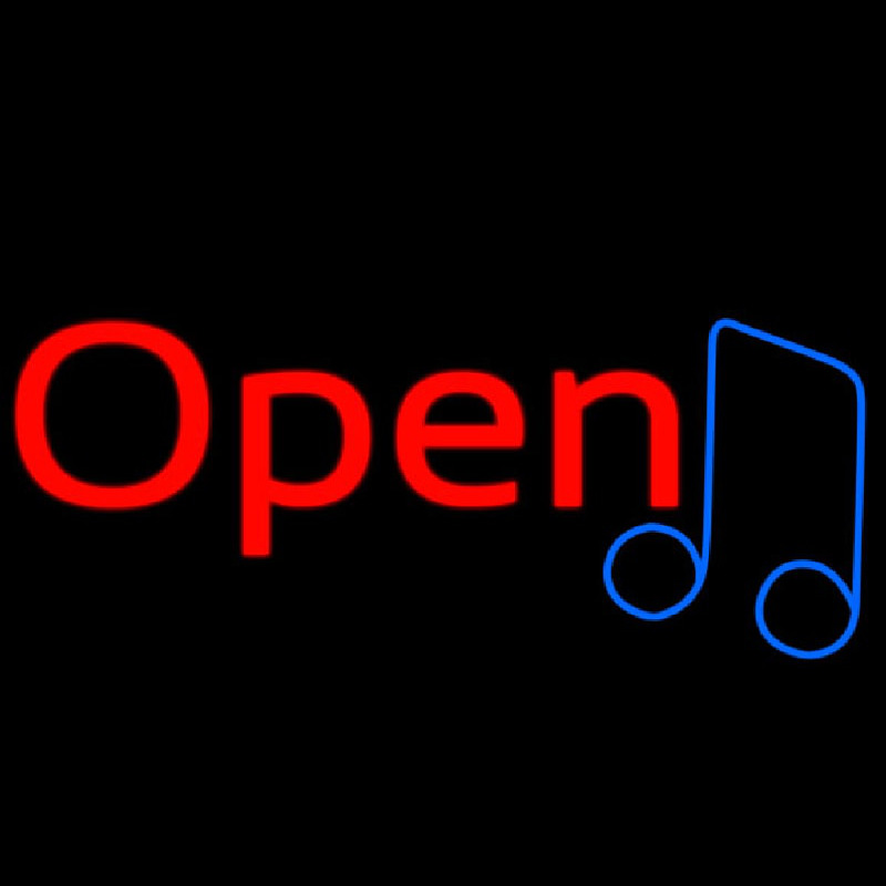 Open Music Leuchtreklame