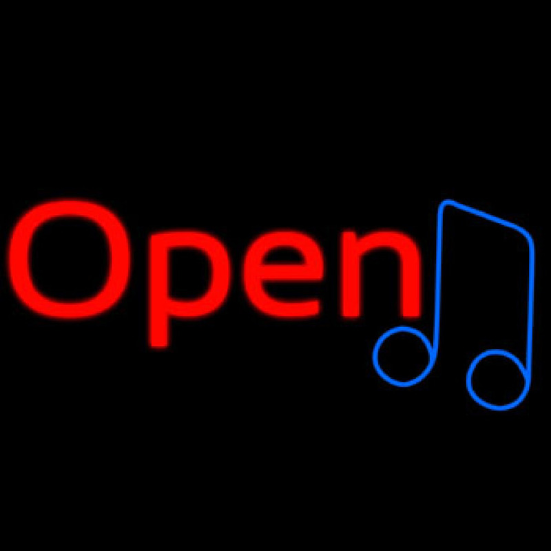 Open Music Leuchtreklame