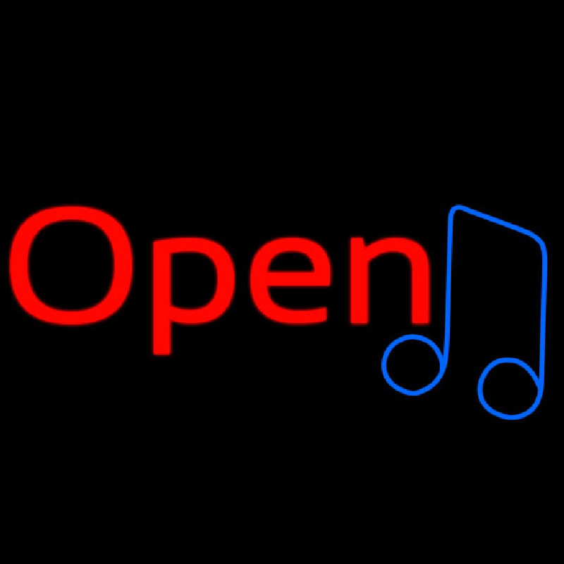 Open Music Tone Leuchtreklame