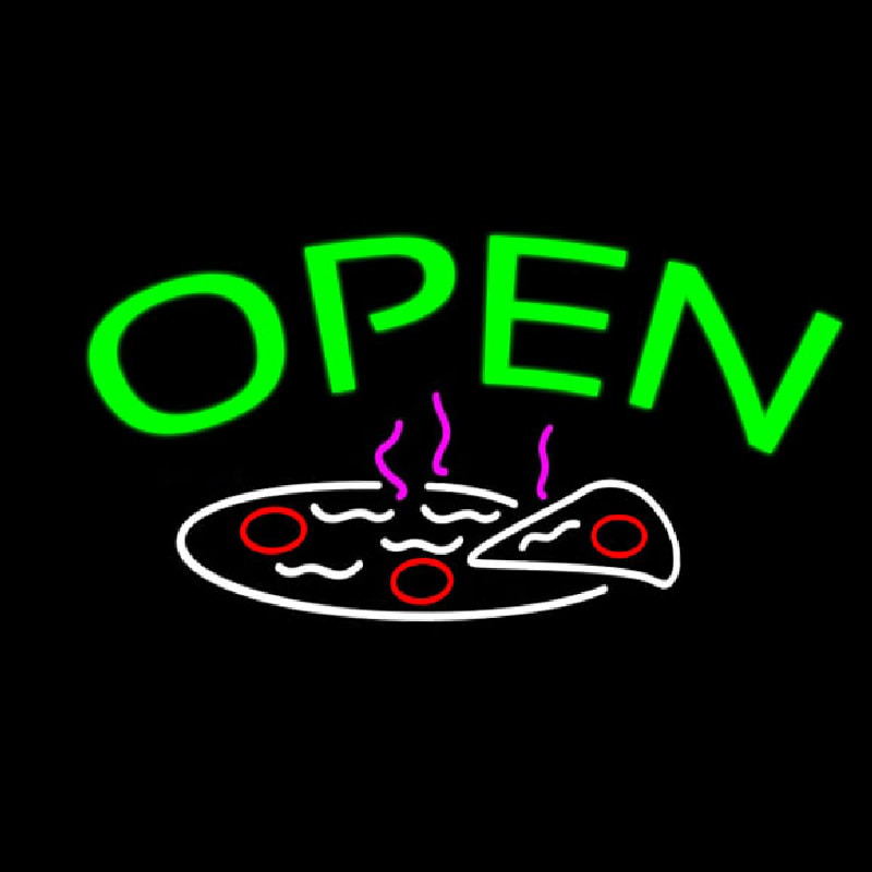 Open Pizza Logo Leuchtreklame