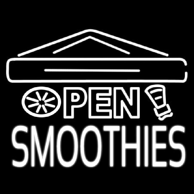 Open Smoothies Leuchtreklame