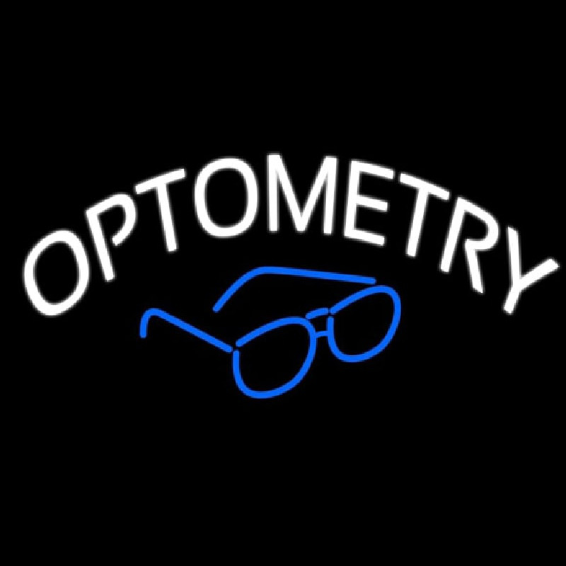 Optometry With Glass Logo Leuchtreklame