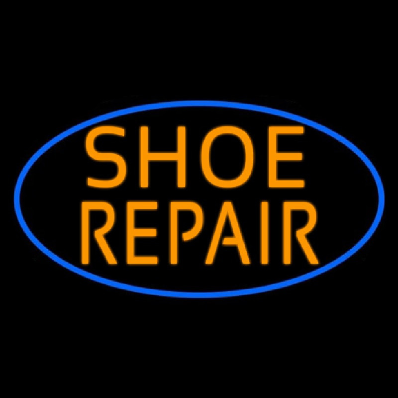 Orange Shoe Repair Leuchtreklame