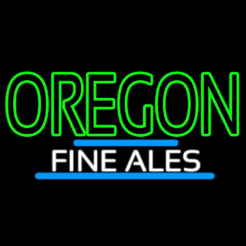 Oregon Fine Ales Leuchtreklame