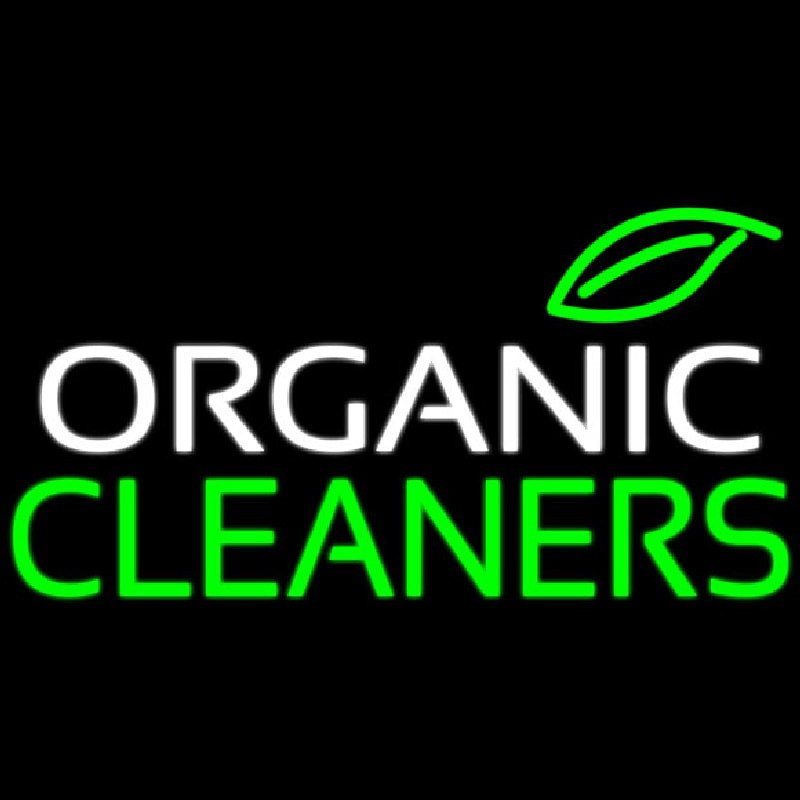 Organic Cleaners Leuchtreklame