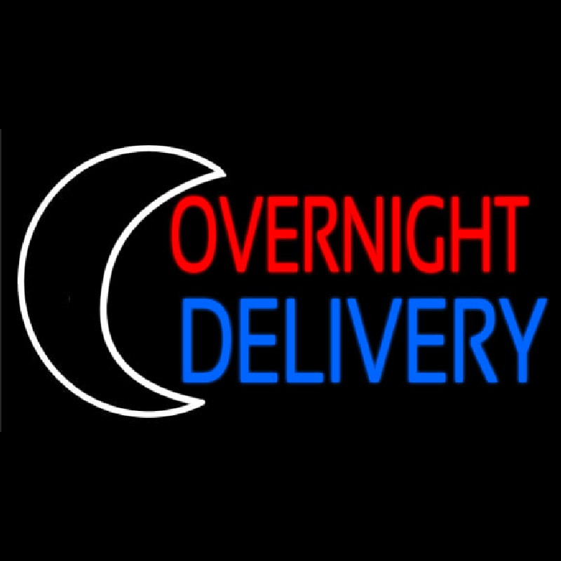 Overnight Delivery Leuchtreklame