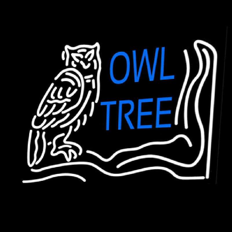 Owl Tree Leuchtreklame