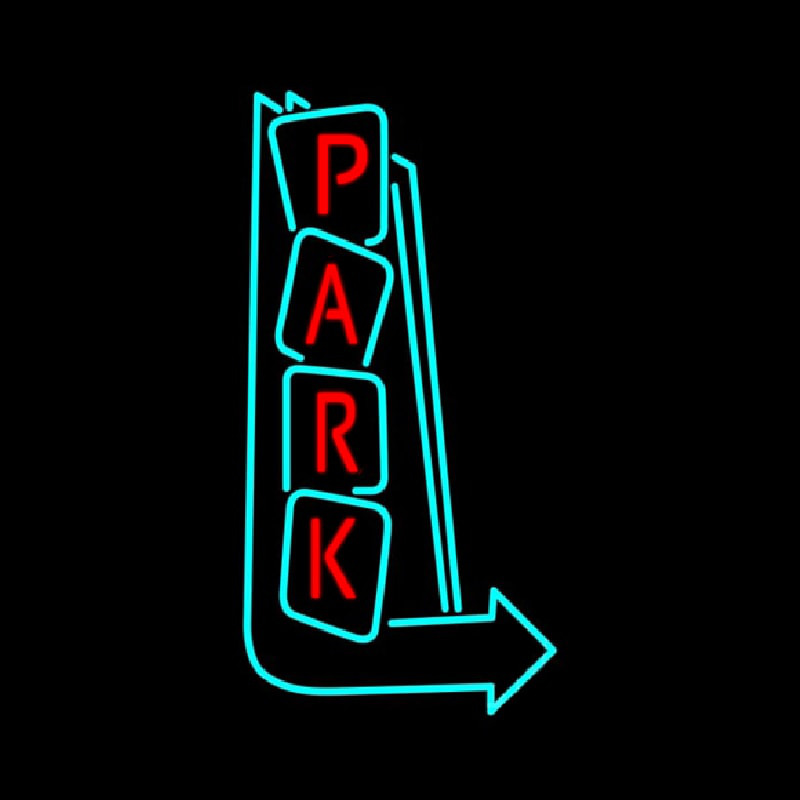 Park Vertical With Arrows Leuchtreklame