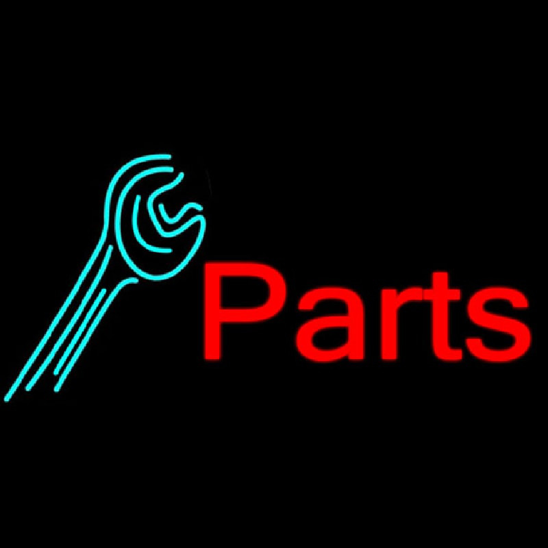 Parts With Wrench Leuchtreklame