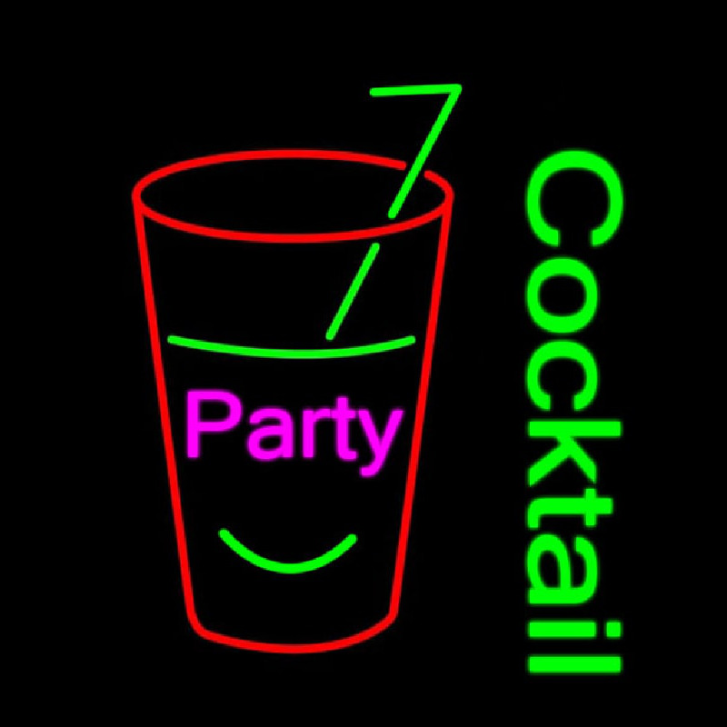 Party Cock Tail Leuchtreklame