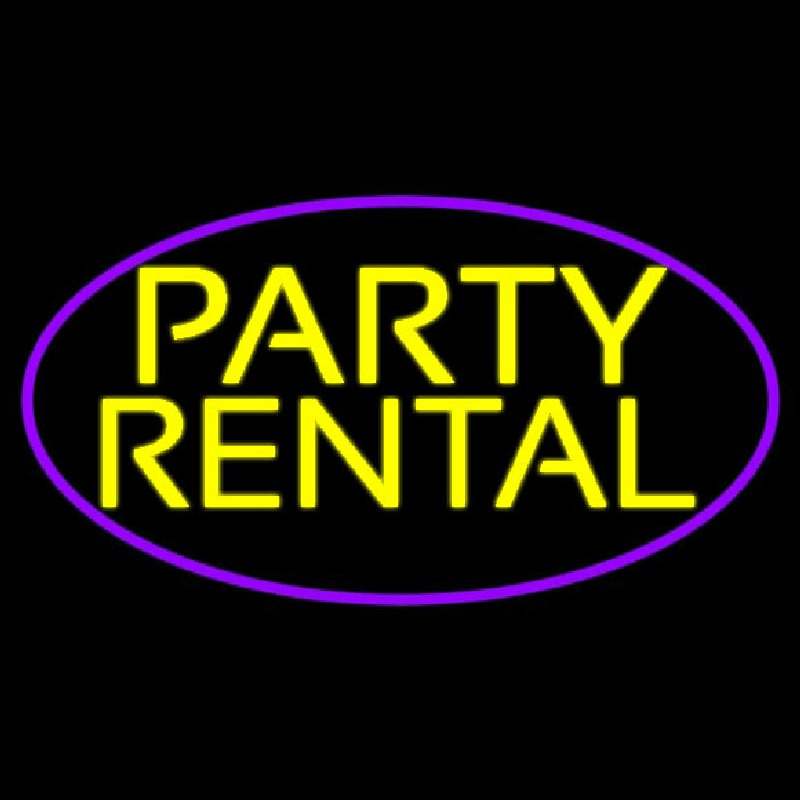 Party Rental 2 Leuchtreklame