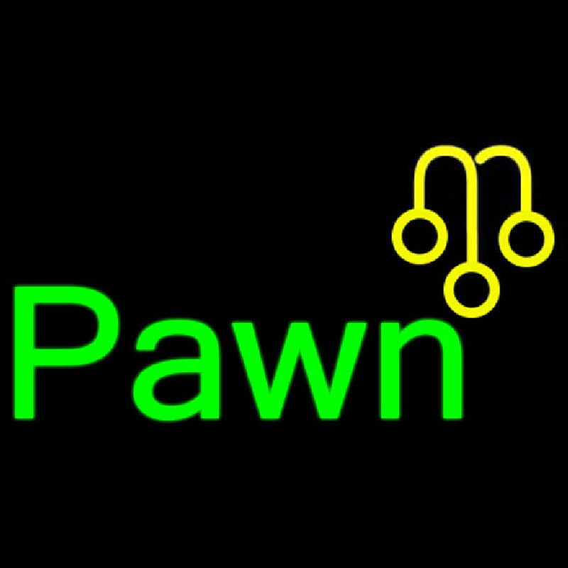 Pawn With Graphic Leuchtreklame