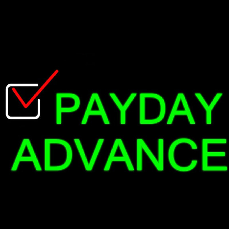 Payday Advance Leuchtreklame