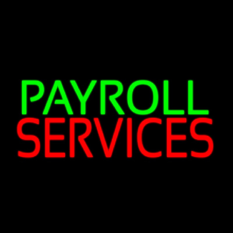 Payroll Services Leuchtreklame