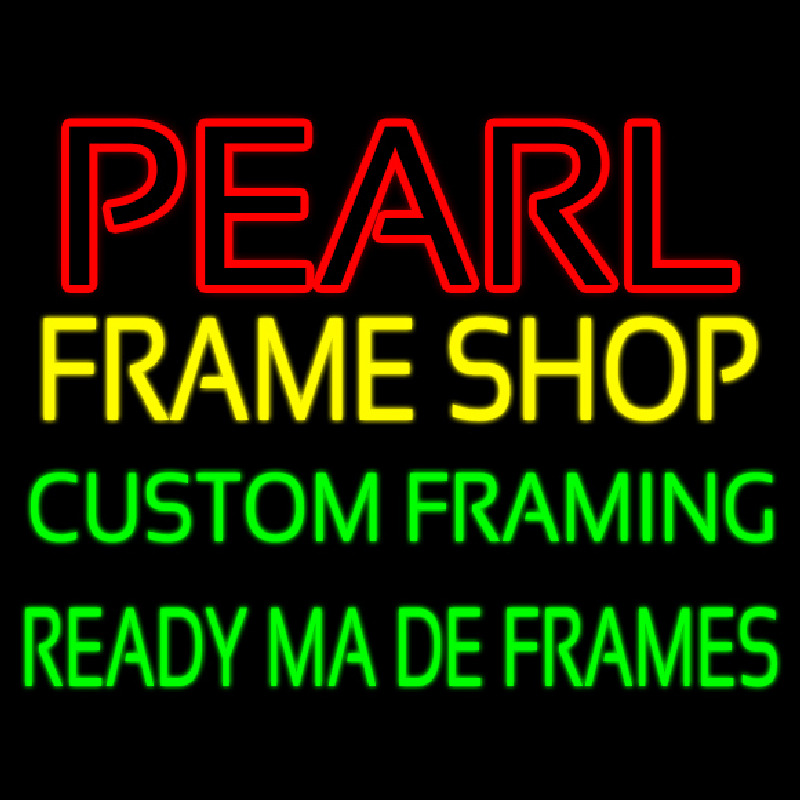 Pearl Frame Shop Leuchtreklame