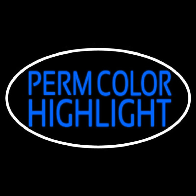 Perm Color Highlight Leuchtreklame