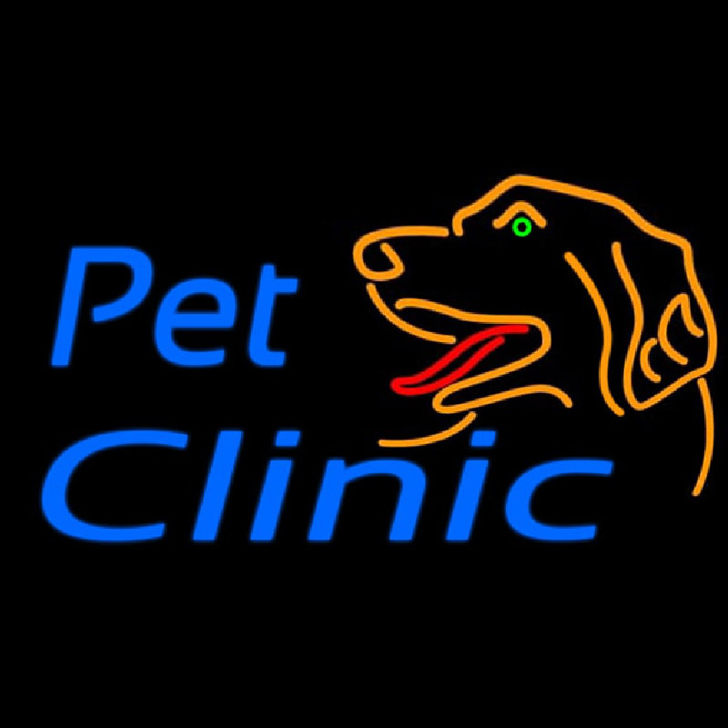 Pet Clinic And Care Leuchtreklame