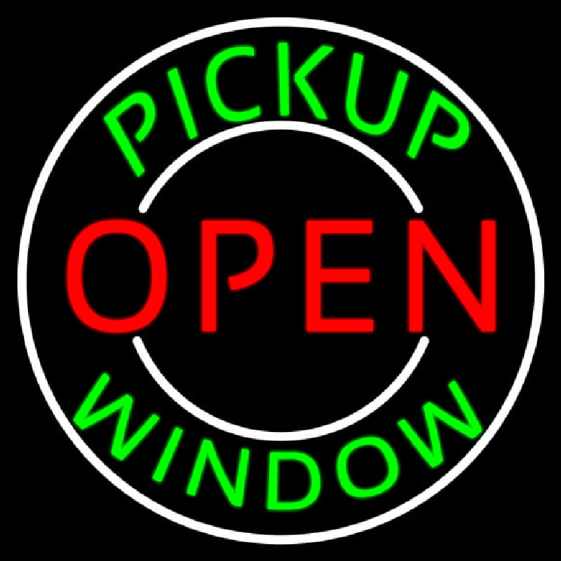 Pickup Open Window Leuchtreklame