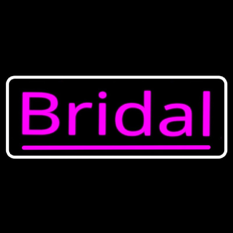 Pink Bridal With Border Leuchtreklame