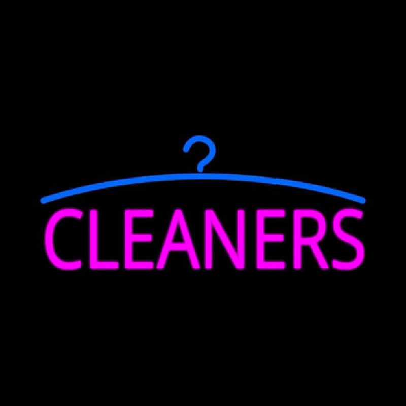 Pink Cleaners Logo Leuchtreklame